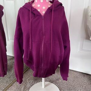 Old Navy Maroon Fleece Jacket